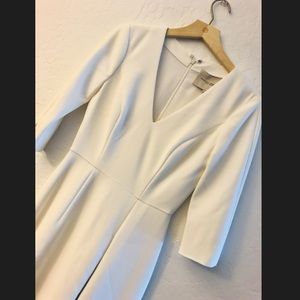 Carolina Herrera New York white half sleeve dress!
